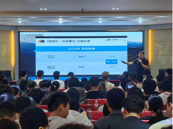 七分考三分报 —— 海口景山学校组织 2025届高考志愿填报专题讲座