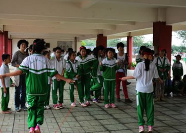 海口景山学校跳绳比赛